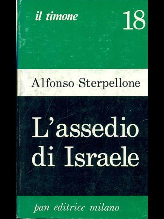 L' assedio di Israele - Alfonso Sterpellone - copertina