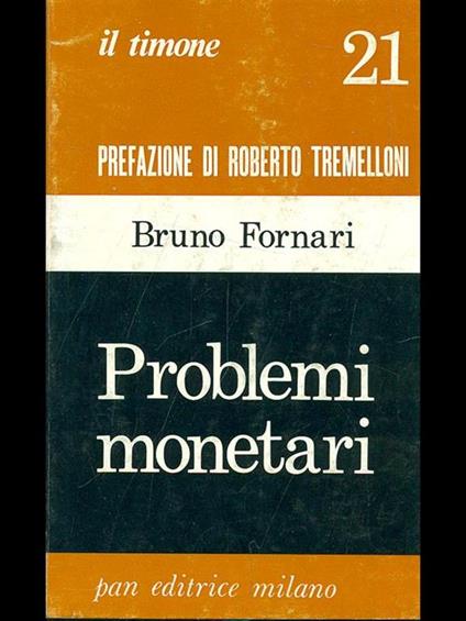Problemi monetari - Bruno Fornari - copertina