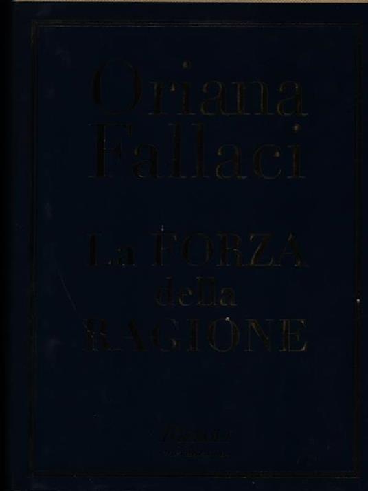 La forza della ragione - Oriana Fallaci - copertina