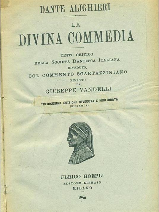 La Divina Commedia - Dante Alighieri - copertina