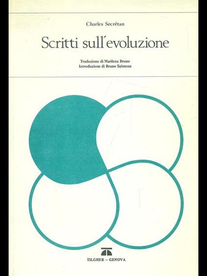 Scritti sull'evoluzione - Charles Secretan - copertina