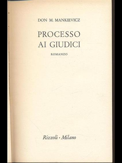 Processo ai giudici - copertina