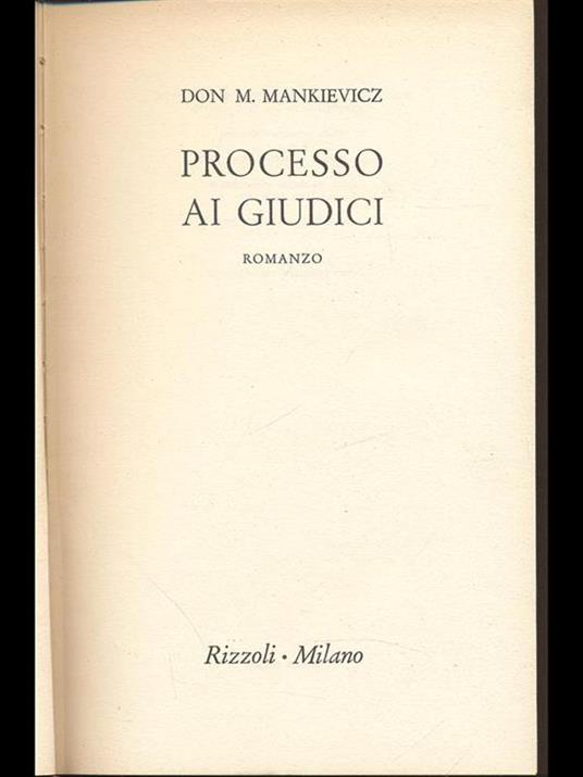 Processo ai giudici - copertina