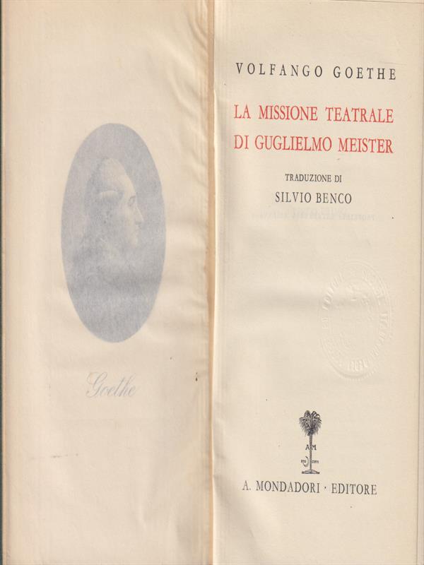 La missione teatrale di Guglielmo Meister