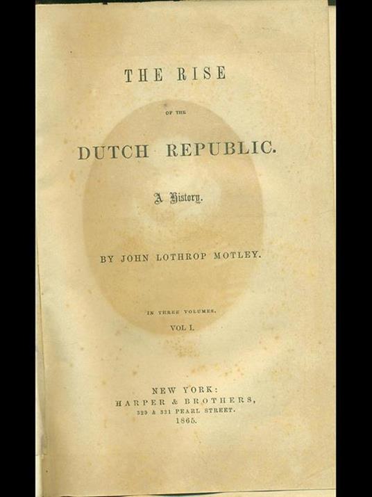 The rise of the dutch republic - copertina
