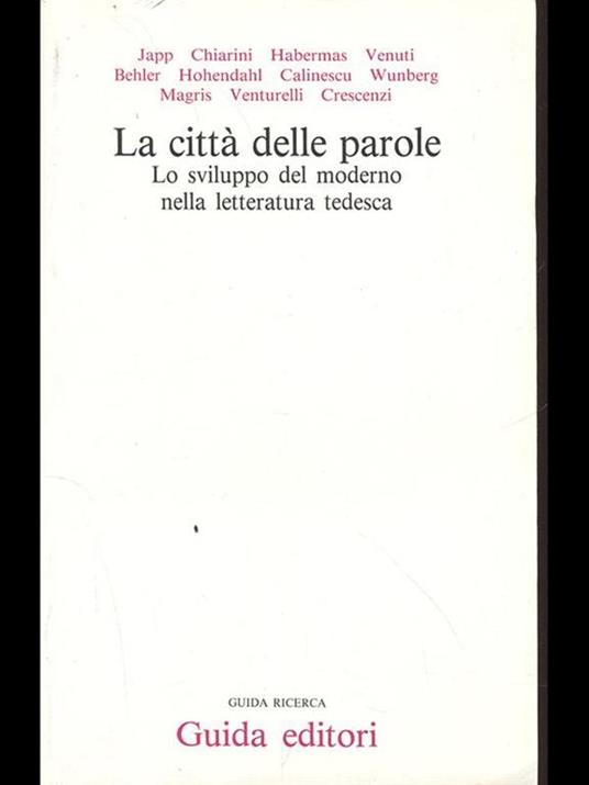 La città delle parole - copertina