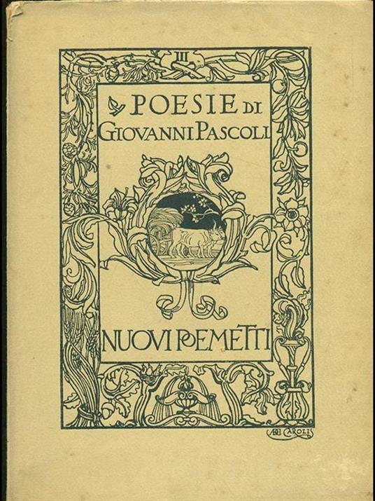 Nuovi poemetti - Giovanni Pascoli - copertina