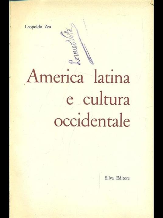America Latina e cultura occidentale - Leopoldo Zea - copertina