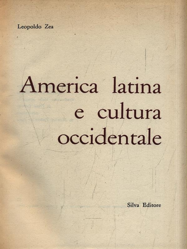 America Latina e cultura occidentale