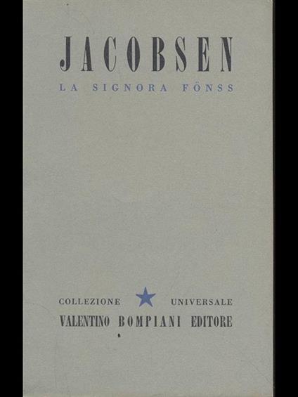 La signora Fonss - copertina