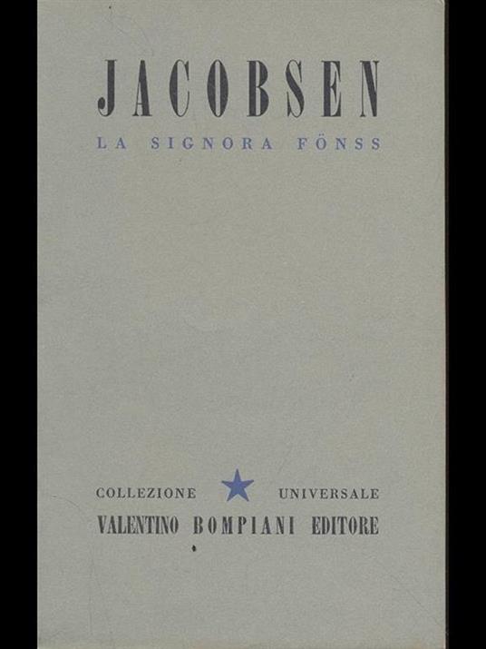 La signora Fonss - copertina