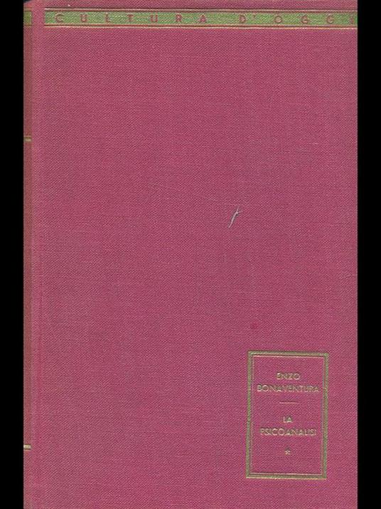 La psicoanalisi - Enzo Bonaventura - copertina