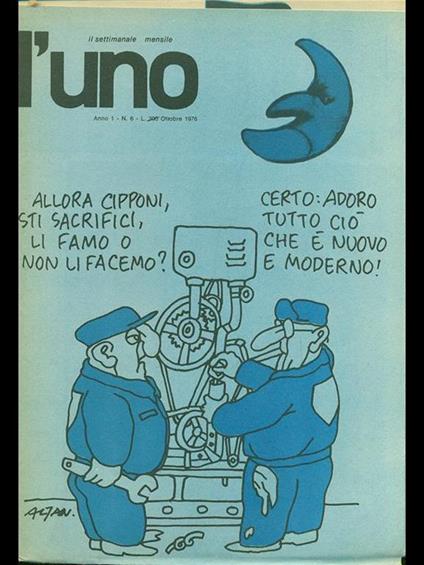 L' Uno. Ottobre 1976 - copertina