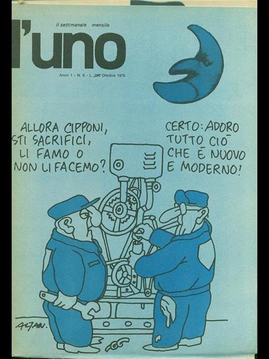 L' Uno. Ottobre 1976 - copertina
