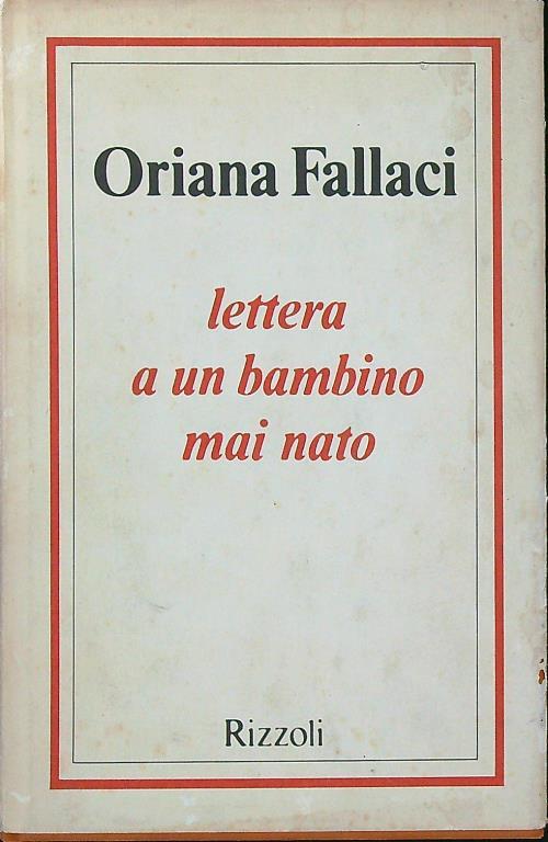Lettera a un bambino mai nato