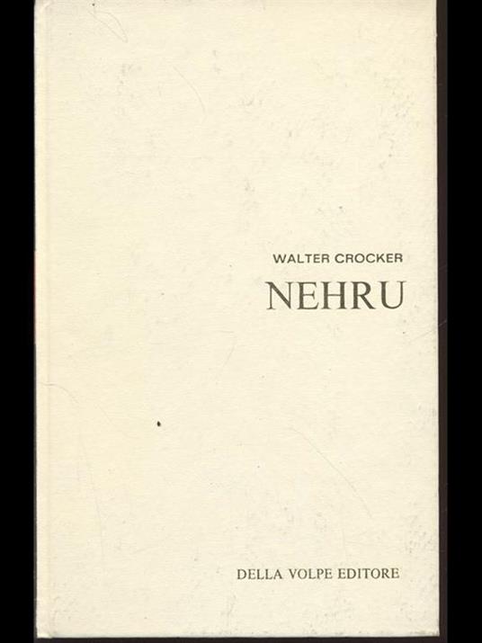Nehru - Walter Crocker - copertina
