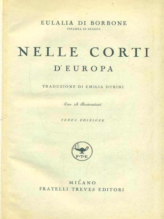 Nelle corti d'Europa - Eulalia di Borbone - copertina