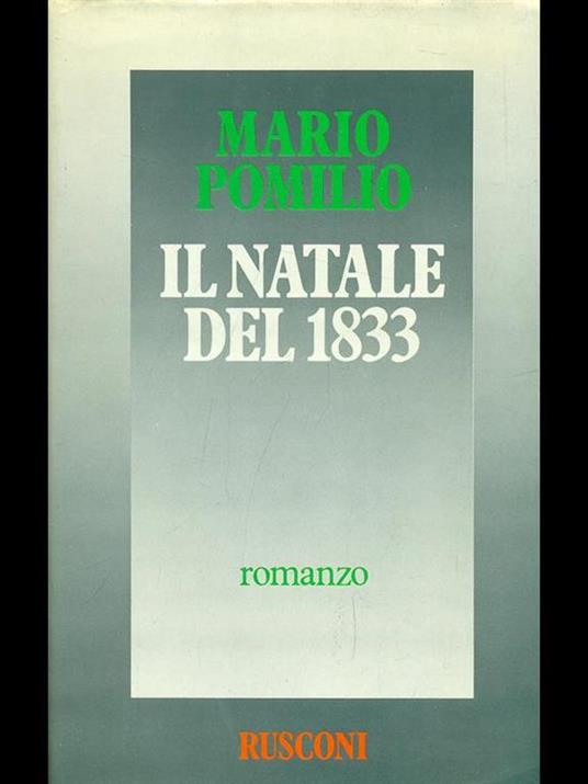 Il Natale del 1833 - Mario Pomilio - copertina