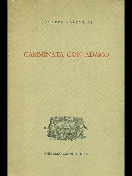 Camminata con Adamo - Giuseppe Valentini - copertina