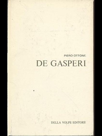 De Gasperi - Piero Ottone - copertina