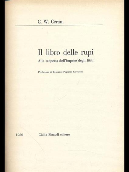 Il libro delle rupi - C. W. Ceram - copertina