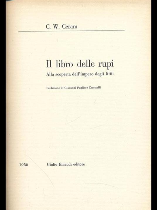 Il libro delle rupi - C. W. Ceram - copertina