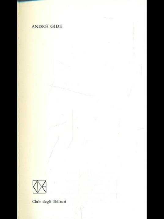 Premio Nobel 1947: André Gide - André Gide - copertina