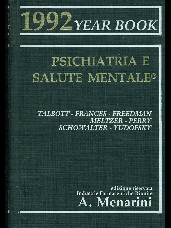 Psichiatria e salute mentale - Year Book 1992