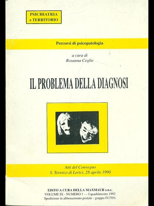 Il problema della diagnosi - Rosanna Ceglie - copertina