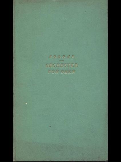 Orchester von oben - copertina