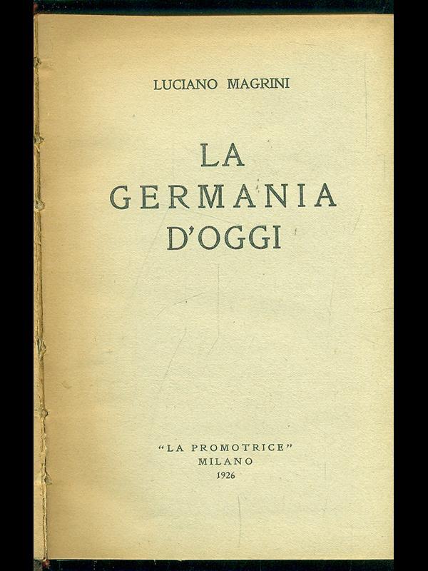 La Germania d'oggi