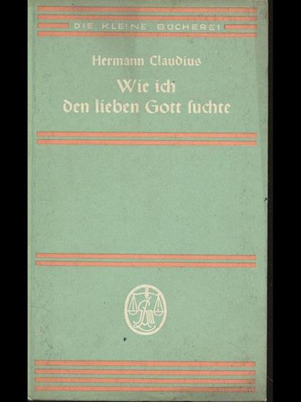 Wie ich den lieben Gott fuchte - copertina