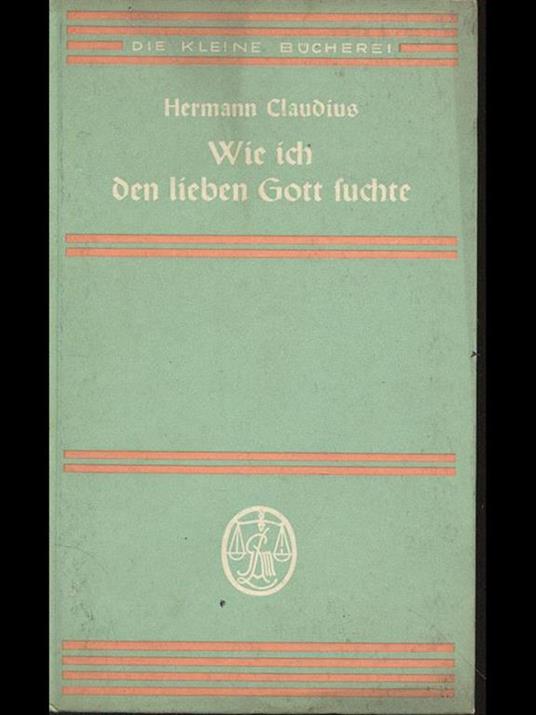 Wie ich den lieben Gott fuchte - copertina