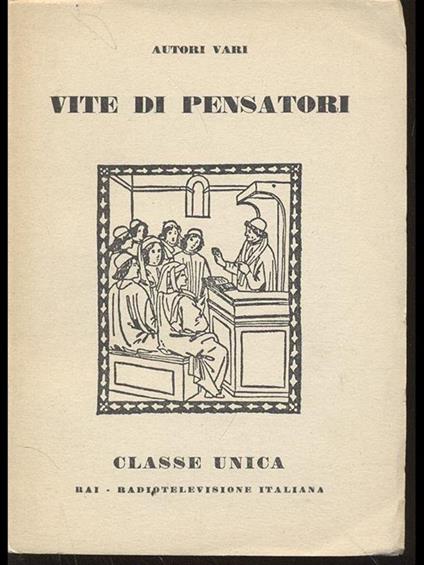 Vite di pensatori - copertina