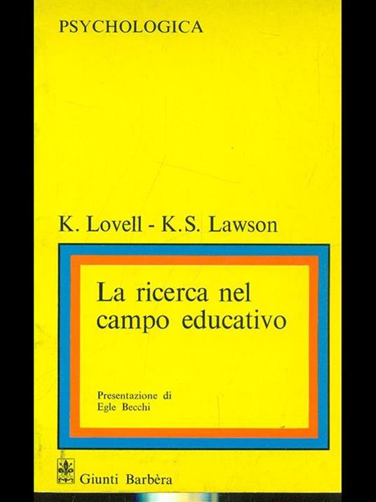 La ricerca nel campo educativo - copertina
