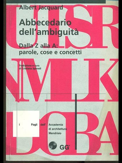 Abbecedario dell'ambiguità - Albert Jacquard - copertina
