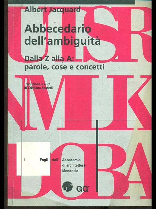 Abbecedario dell'ambiguità - Albert Jacquard - copertina