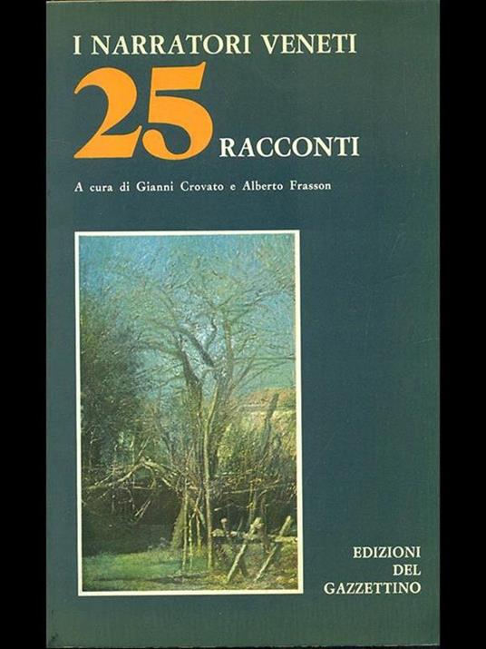 I narratori veneti: 25 racconti - copertina