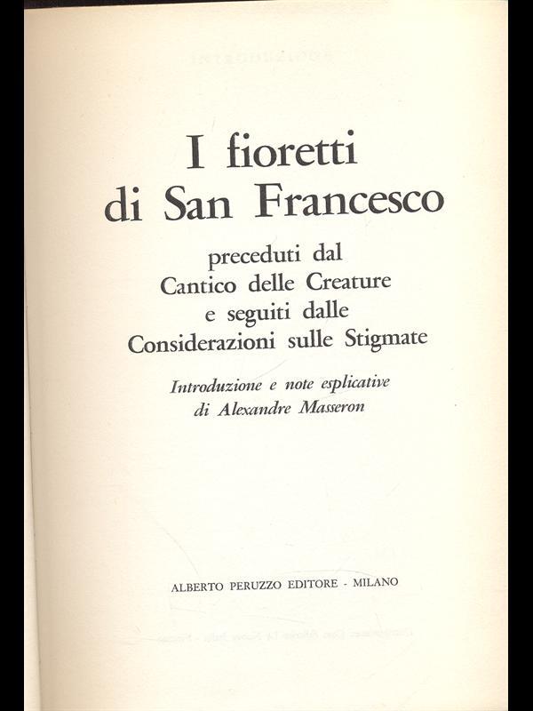 I fioretti di San Francesco