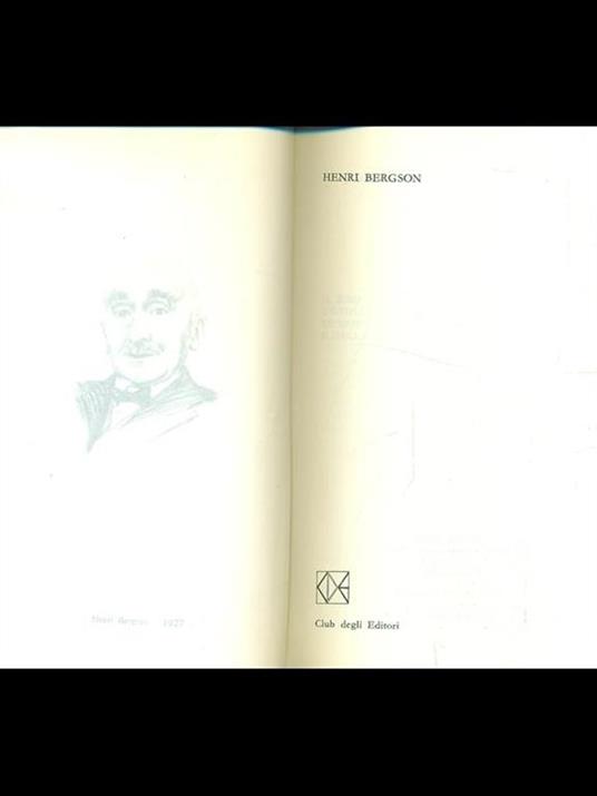 Premio Nobel 1927: Henri Bergson - Henri Bergson - copertina