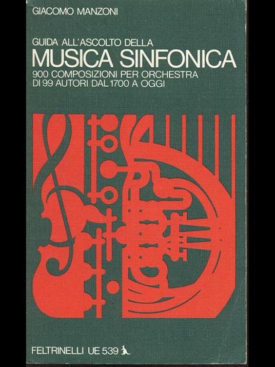 Guida all'ascolto della musica sinfonica - Giacomo Manzoni - copertina