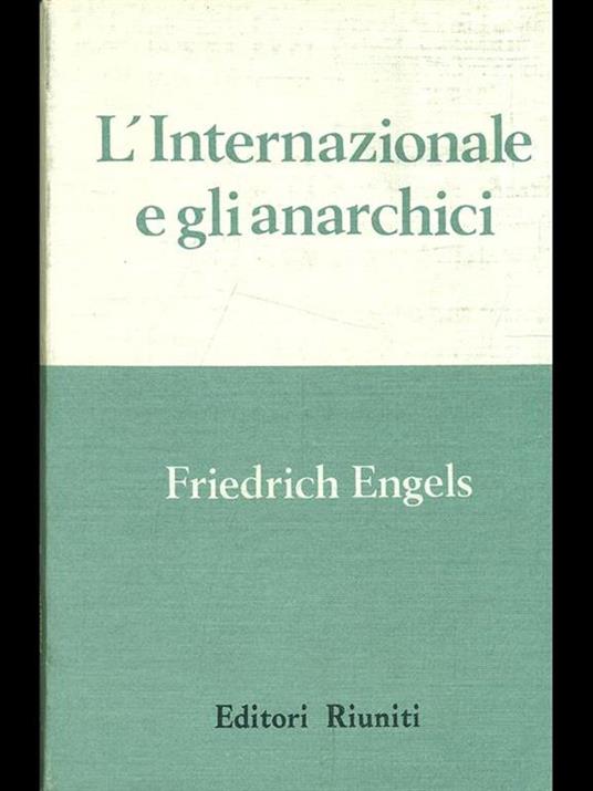 L' Internazionale e gli anarchici - copertina