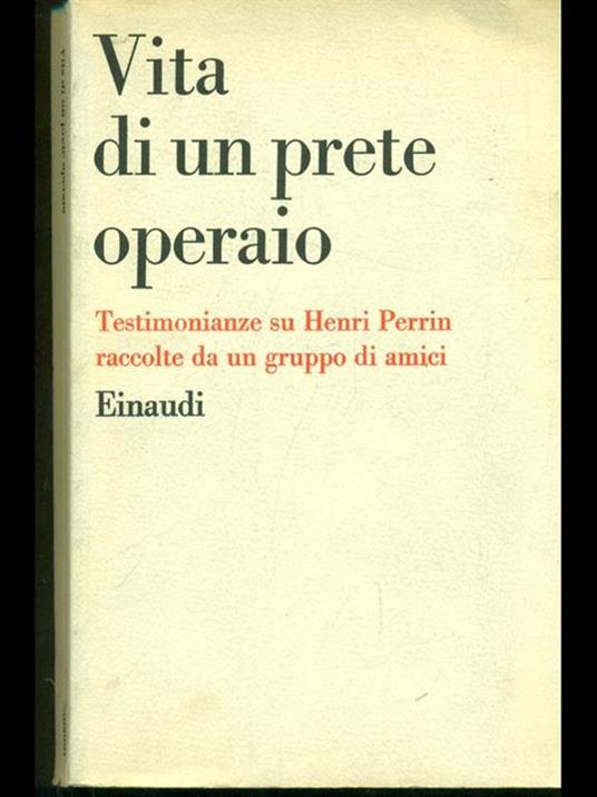 Vita di un prete operaio - copertina