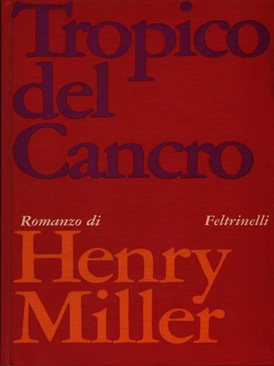 Tropico del Cancro - Henry Miller - copertina
