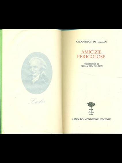 Amicizie pericolose - Pierre Choderlos de Laclos - copertina