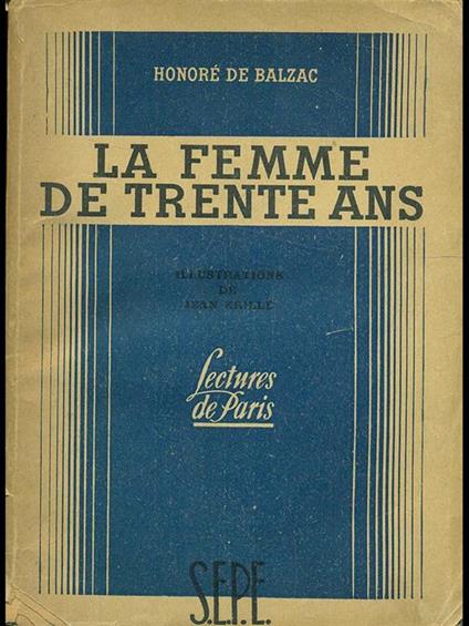 La femme de trente ans - Honoré de Balzac - copertina