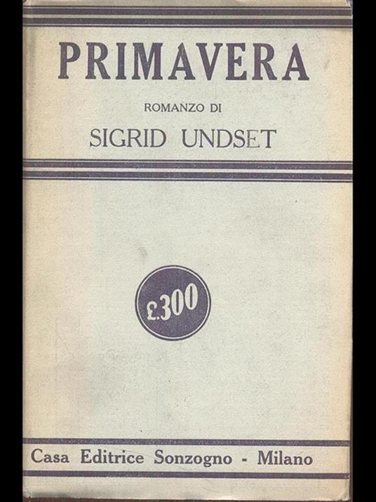 Primavera - Sigrid Undset - copertina