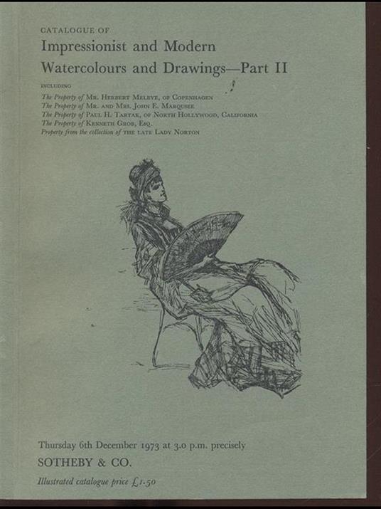 Impressionist and Modern Watercolours and Drawings- Part II Thursday 6th December 1973 - copertina