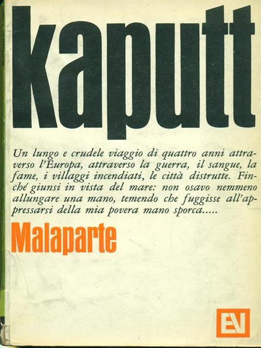 Kaputt - Curzio Malaparte - copertina