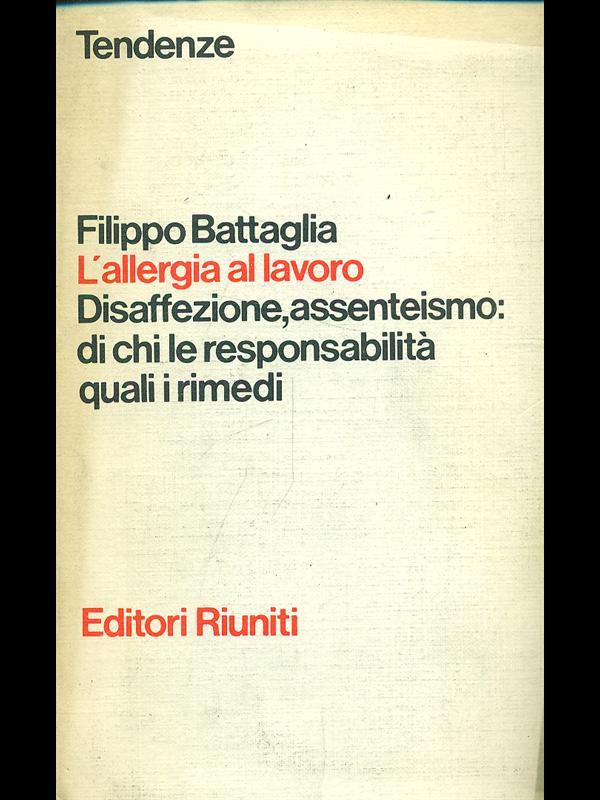L' allergia al lavoro
